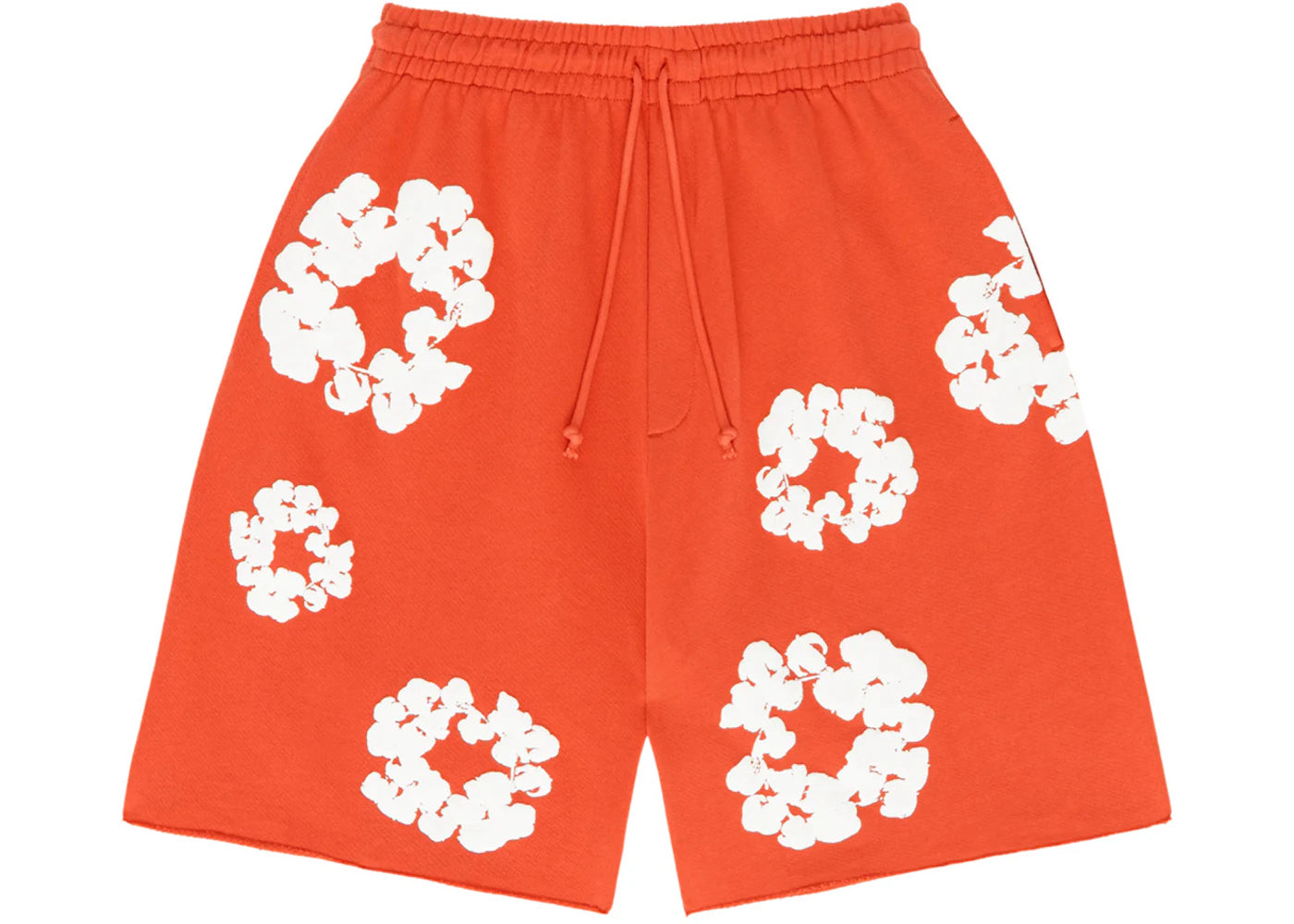 Denim Tears The Cotton Wreath Shorts-Orange