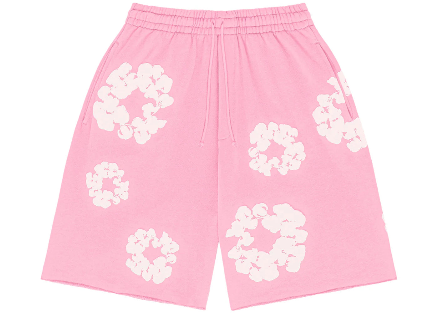 Denim Tears The Cotton Wreath Shorts-Pink