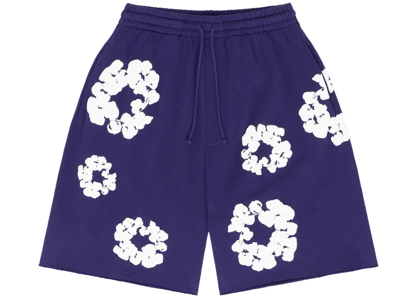 Denim Tears The Cotton Wreath Shorts-Purple