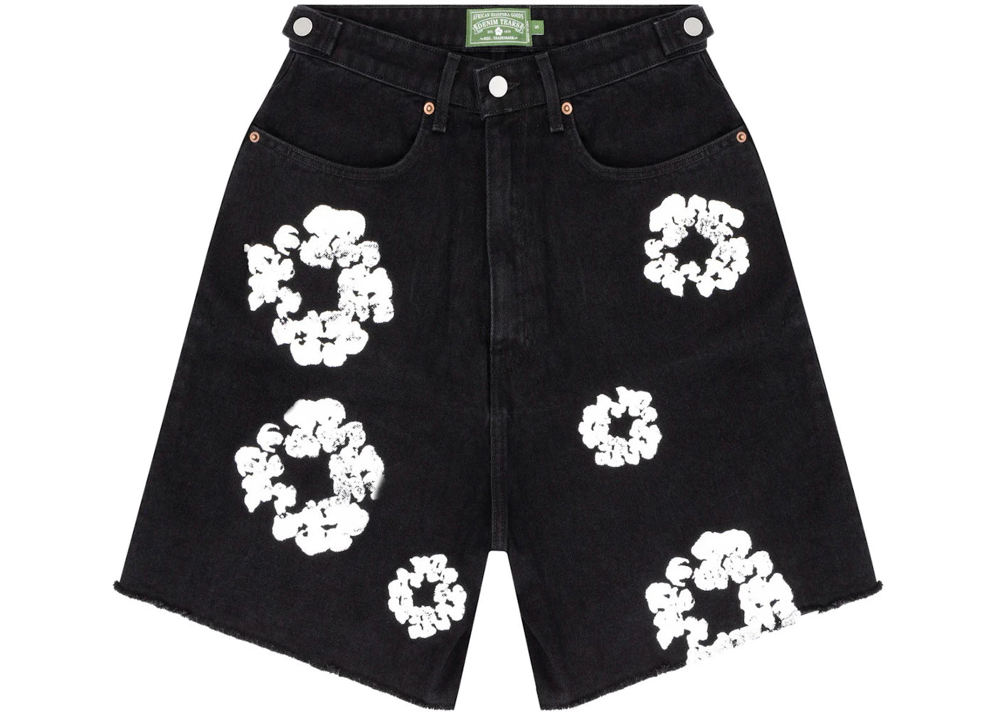 Denim Tears Cotton Wreath Jean Short-Black