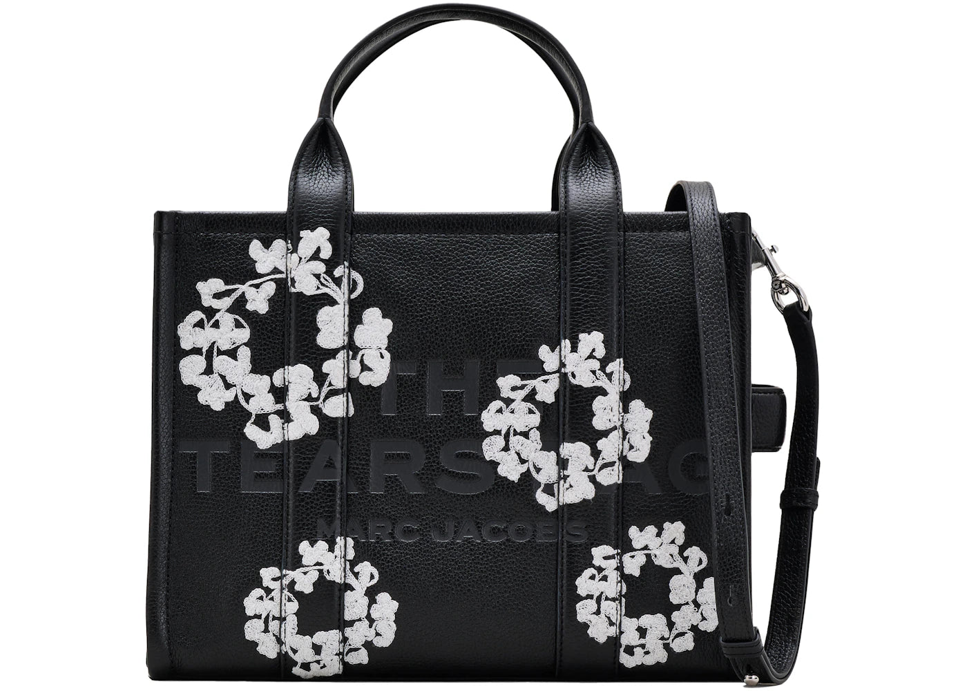 Denim Tears x Marc Jacobs Leather Tote Bag-Medium Black