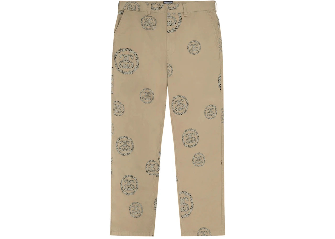 Denim Tears x Stussy Double S Wreath Chino Pant-Khaki Brown