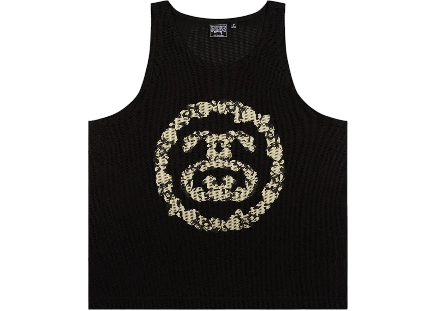 Denim Tears x Stussy Double S Wreath Gym Tank-Black