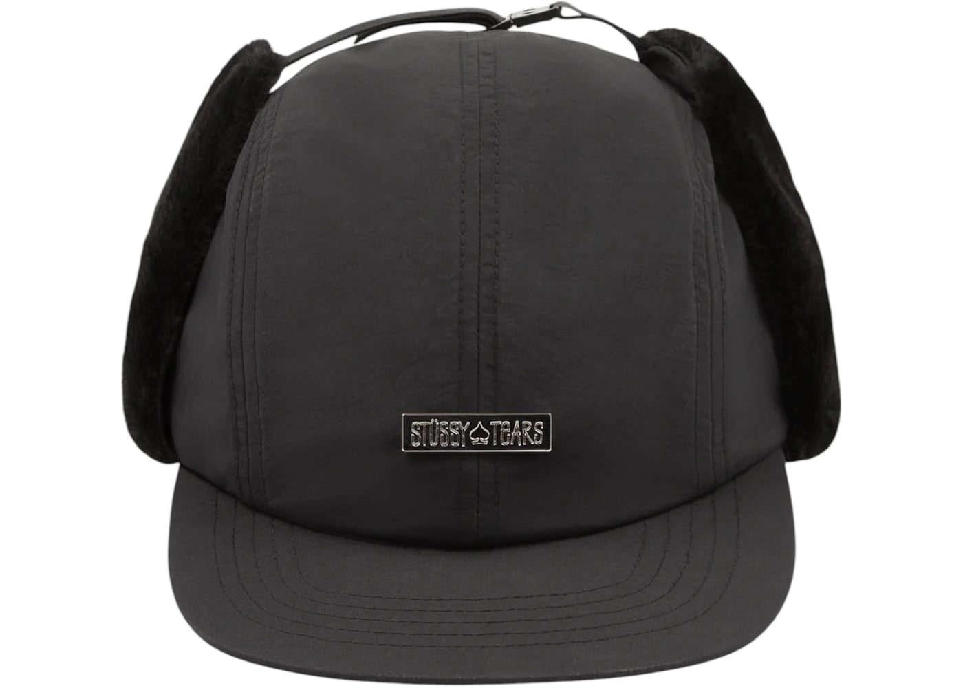 Denim Tears x Stussy Elmer Earflap Cap-Black