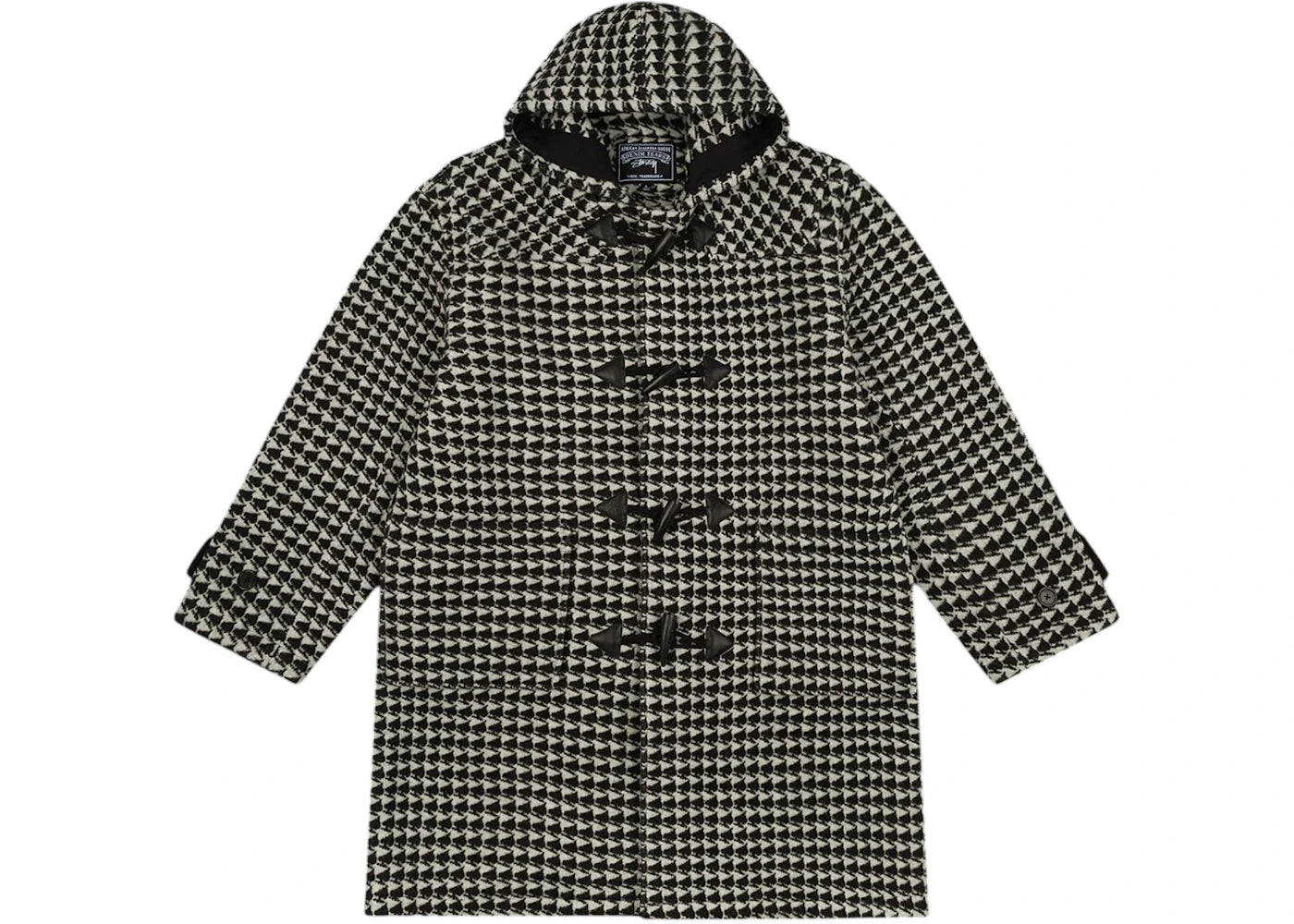 Denim Tears x Stussy Spade Jacquard Duffle Coat-Multicolor