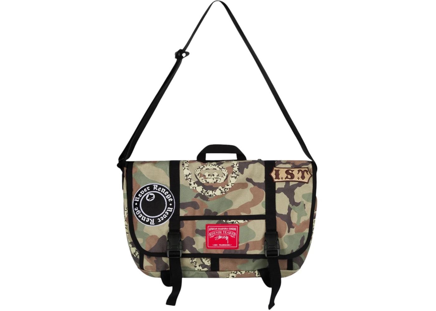 Denim Tears x Stussy Tears Messenger Bag-Camo
