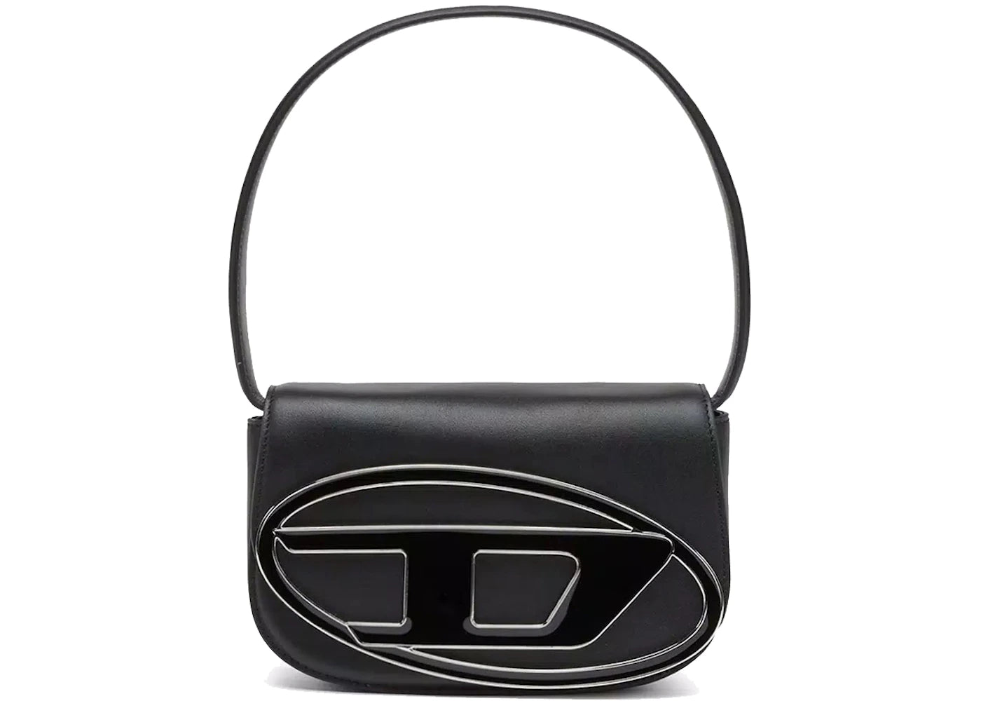 Diesel 1DR Shoulder Bag Nappa Leather Black - main view