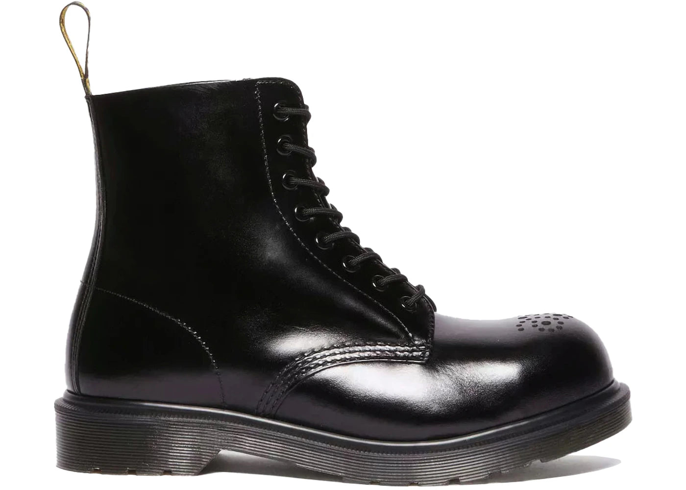Dr. Martens 1460 Analine Leather Steel Toe Boots-Black