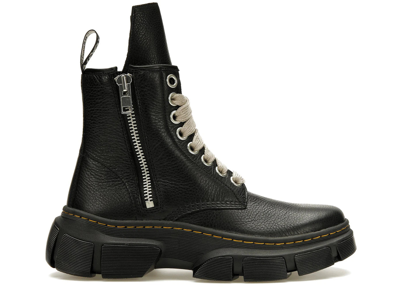 Dr. Martens 1460 DMXL Jumbo Lace Zip Boot-Rick Owens Black