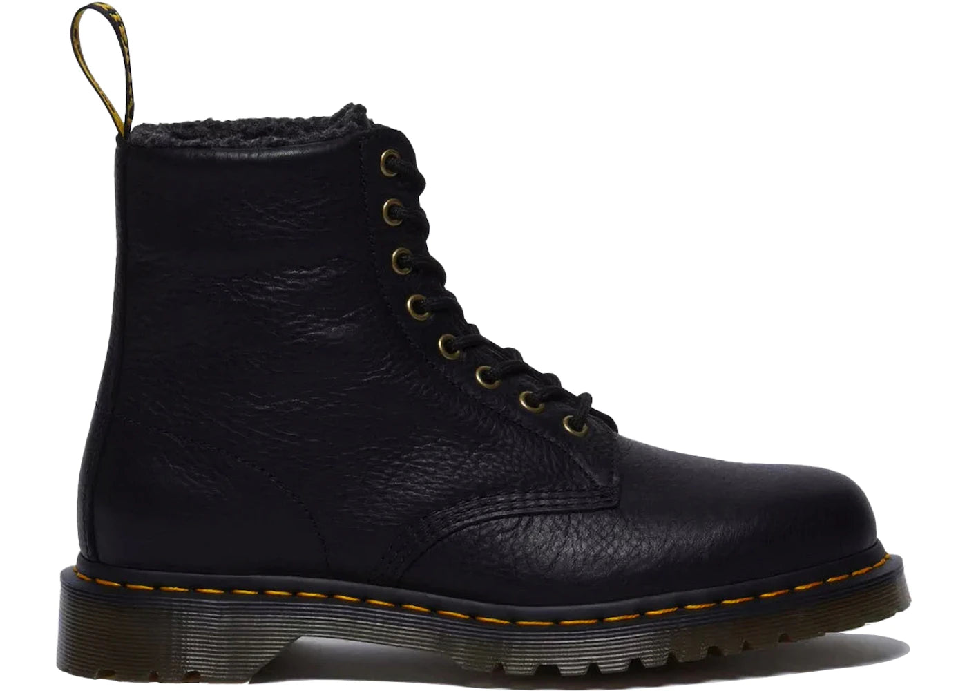 Dr. Martens 1460 Faux Fur Lined Boot-Black