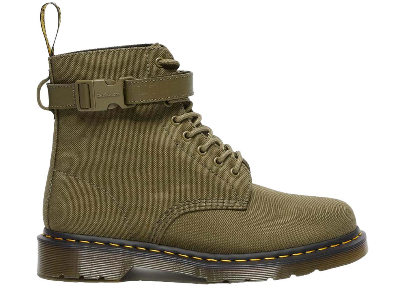 Dr. Martens 1460-Futura Laboratories Olive Strap Canvas