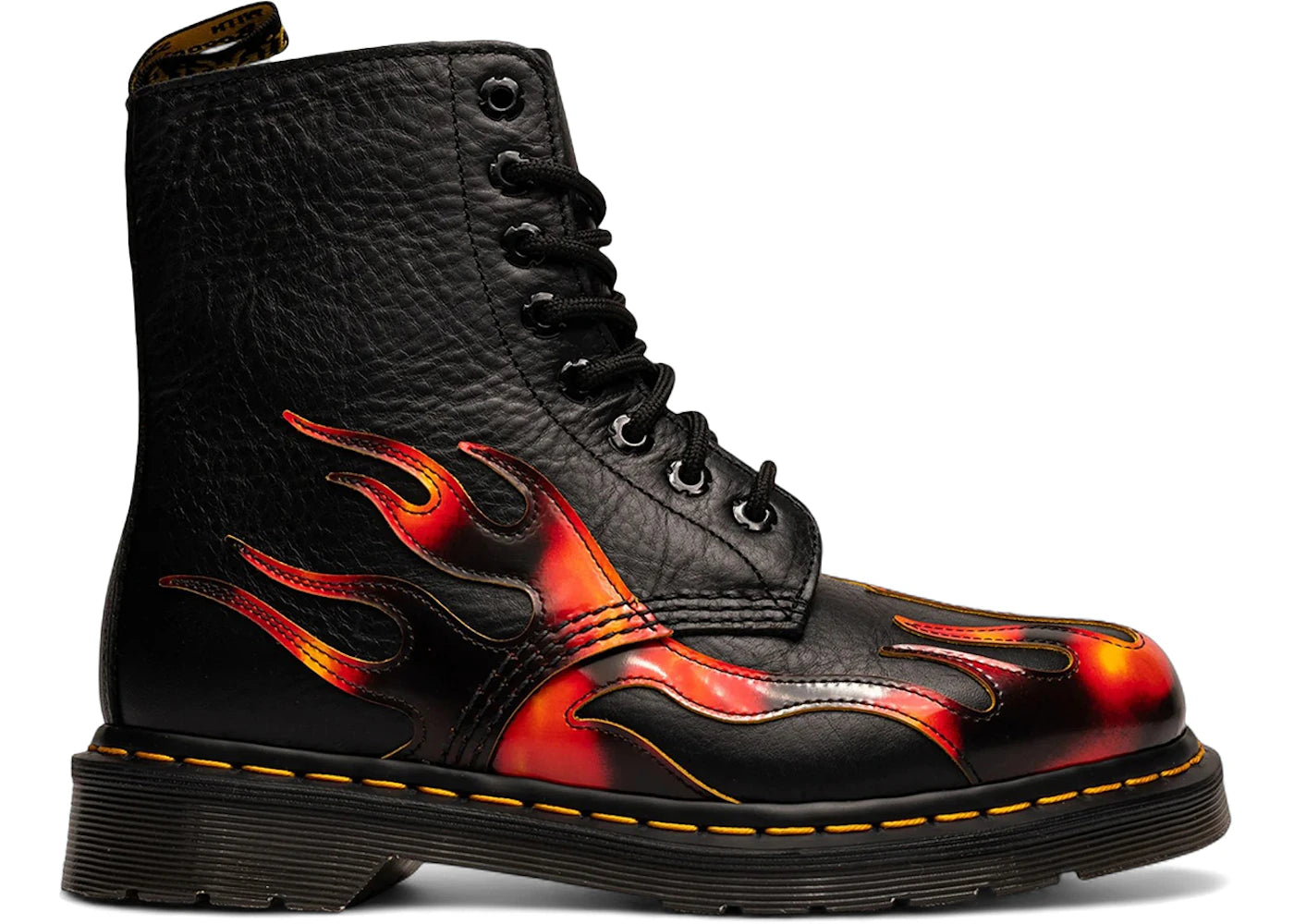 Dr. Martens 1460 Pascal Flame-Black Vibrant Red