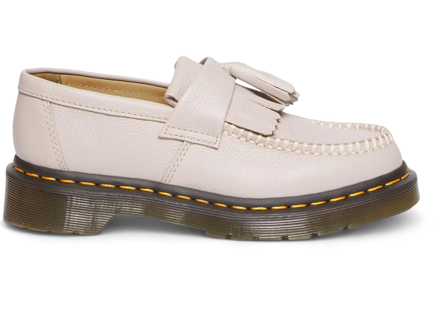 Dr. Martens Adrian Leather Tassel Loafers-Vintage Taupe Virginia (Women's)
