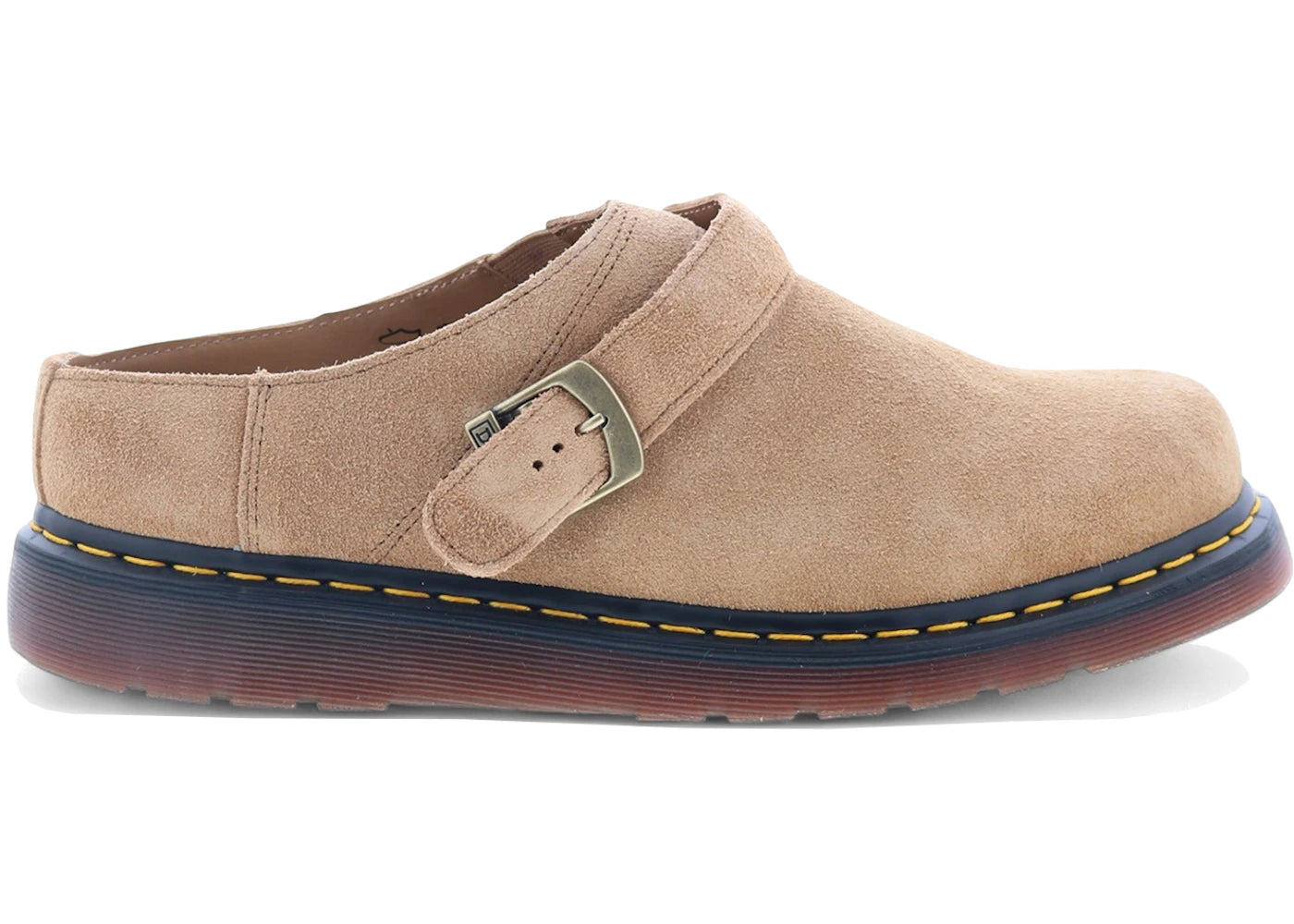Dr. Martens Isham Desert Oasis Suede Mules-Sand Tan