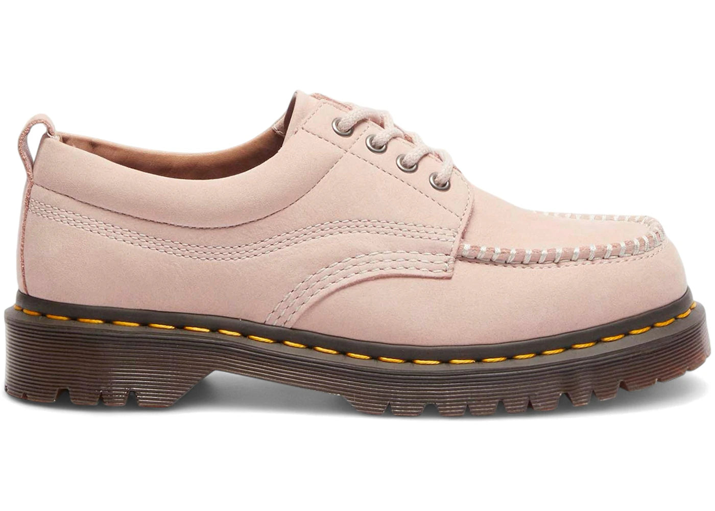 Dr. Martens Lowell Buttersoft Leather Moc Toe Shoes-Powder Pink