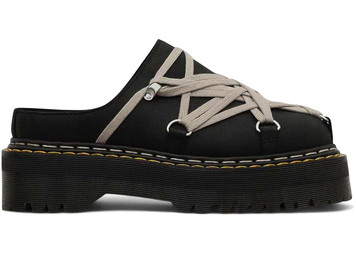Dr. Martens Quad Sole Megalace Mule Rick Owens Black - main view