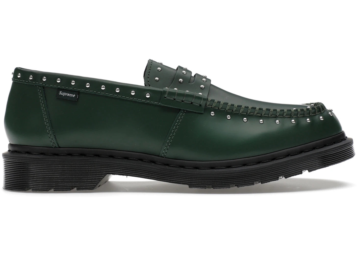 Dr. Martens Studded Penton Loafer-Supreme Green