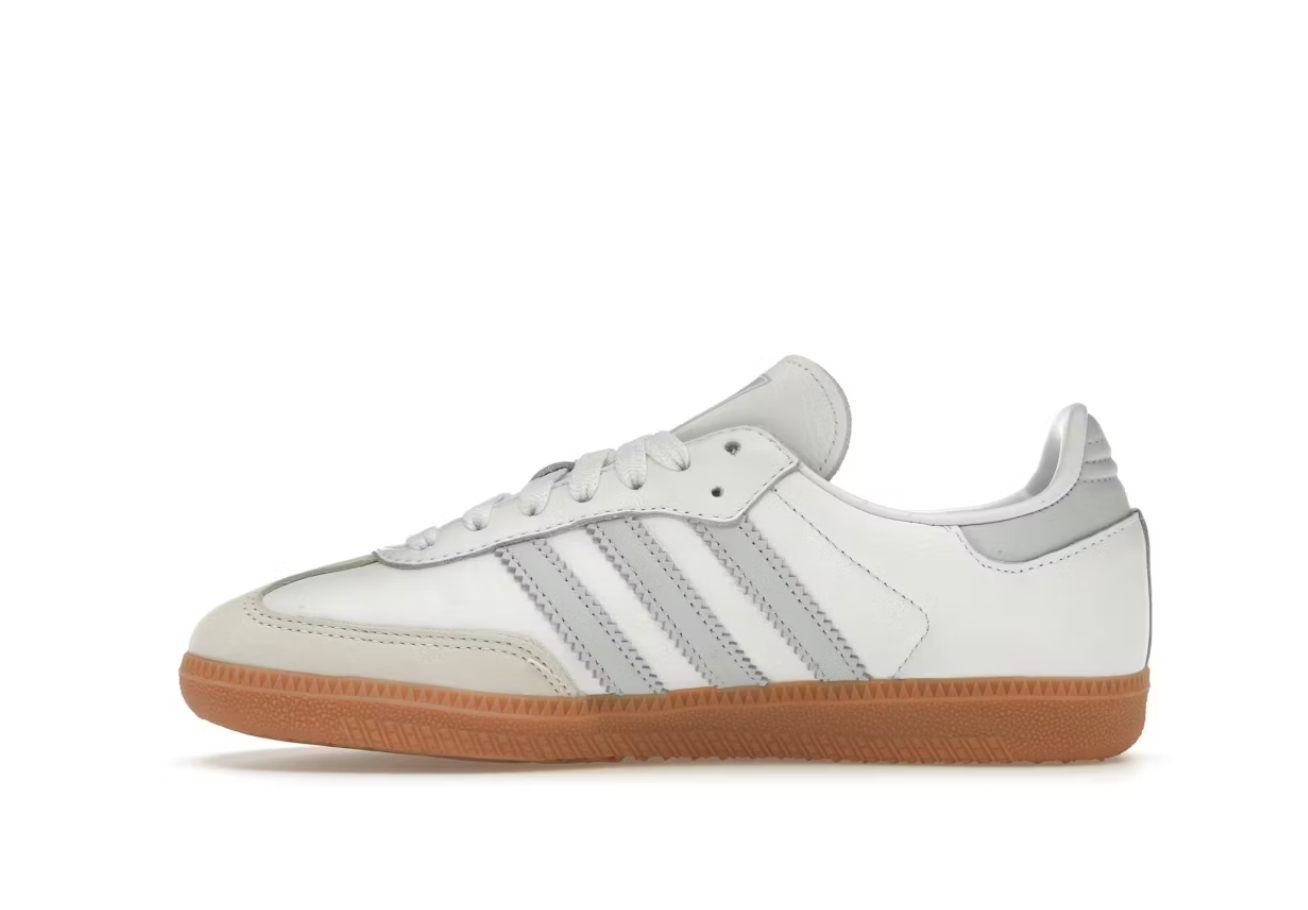 Adidas Samba OG White Halo Blue Gum Grey