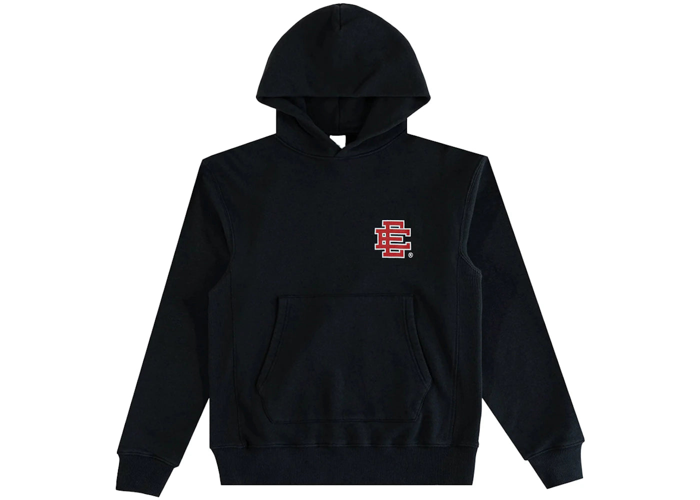 Sweat à capuche basique Eric Emanuel EE (FW24) - Noir/Rouge