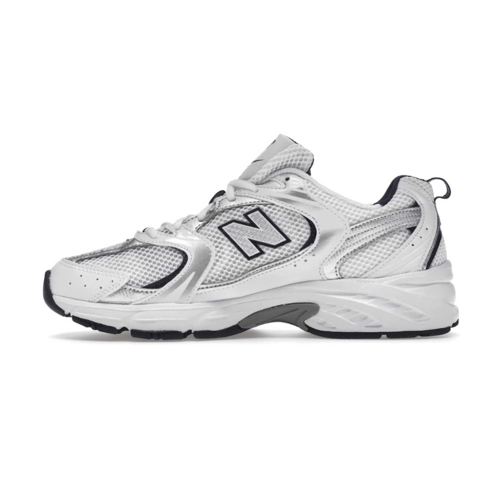 New Balance 530 White Silver Navy