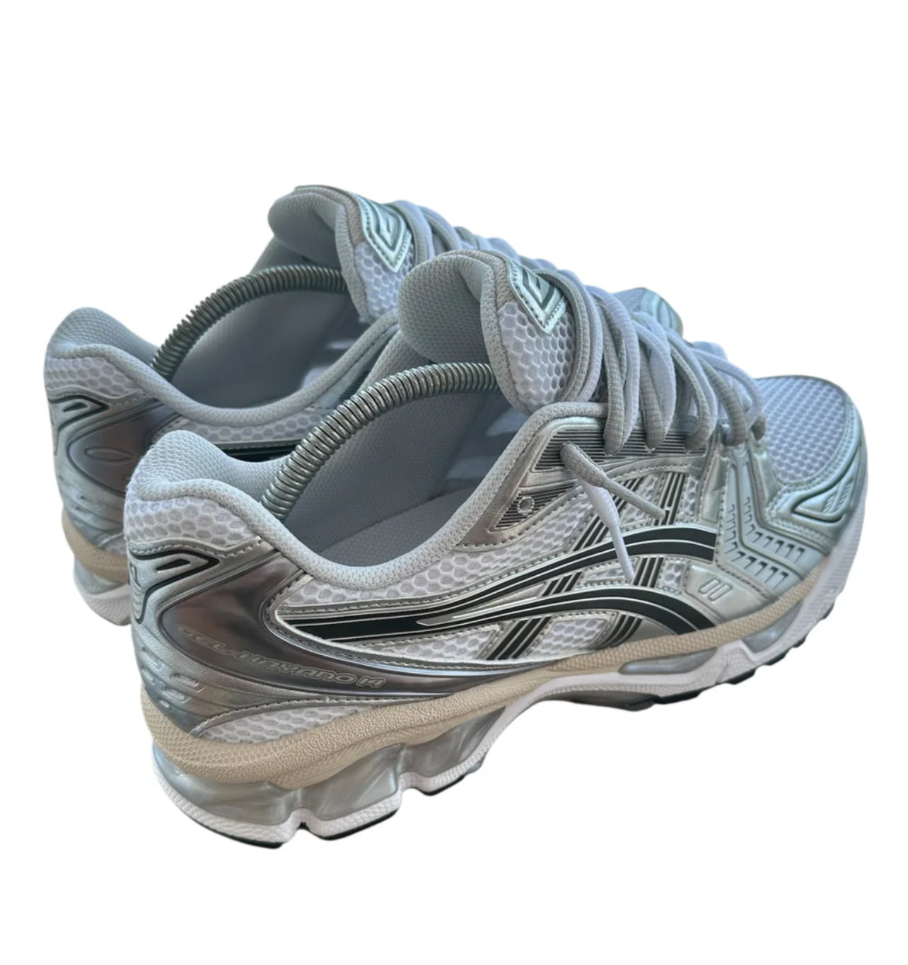 ASICS Gel-Kayano 14-White Graphite Grey Double Laces