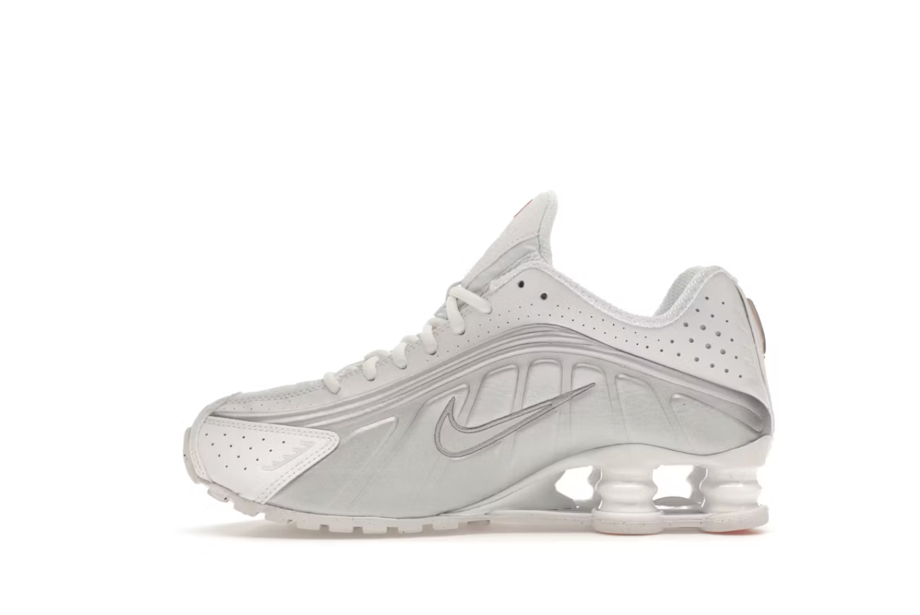 Nike Shox R4 White Metallic Silver