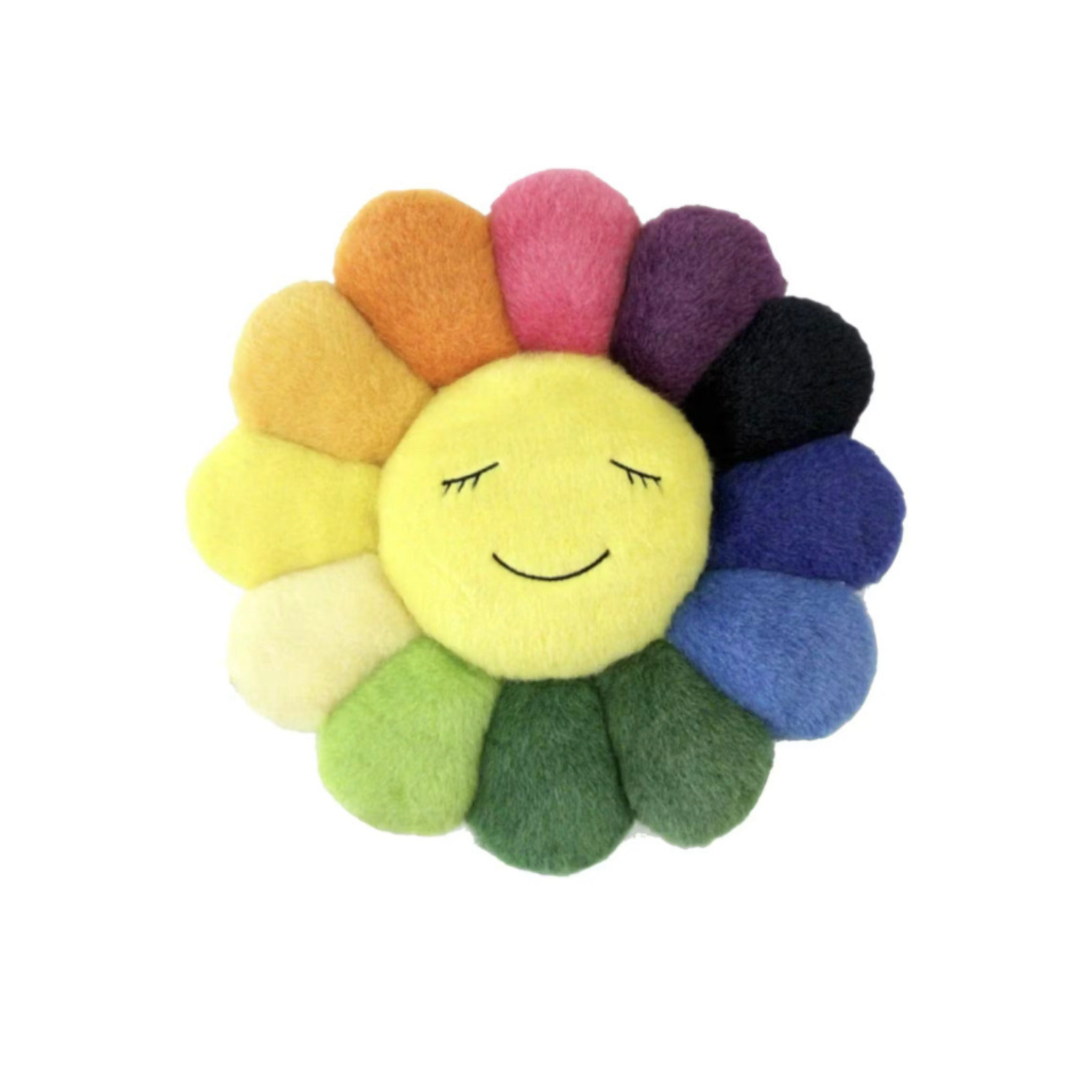 Takashi Murakami Flower Plush Rainbow Yellow