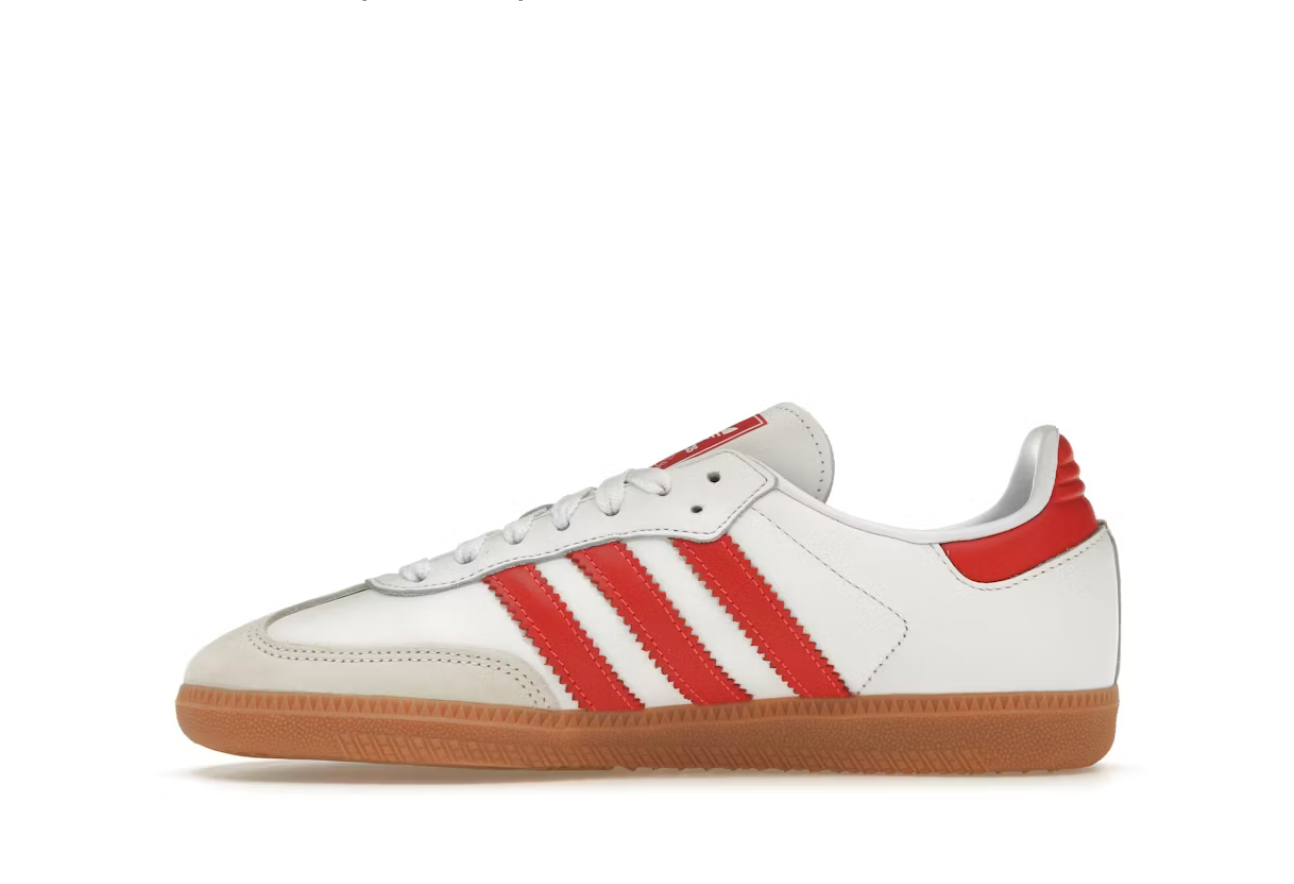 Adidas Samba OG White Solar Red Gum