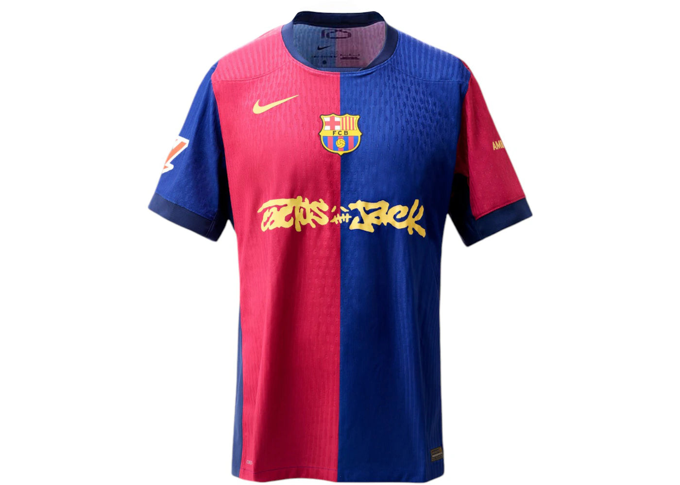 FC Barcelona x Travis Scott Limited Edition Match Home 2024/25 Jersey-Blue/Scarlet