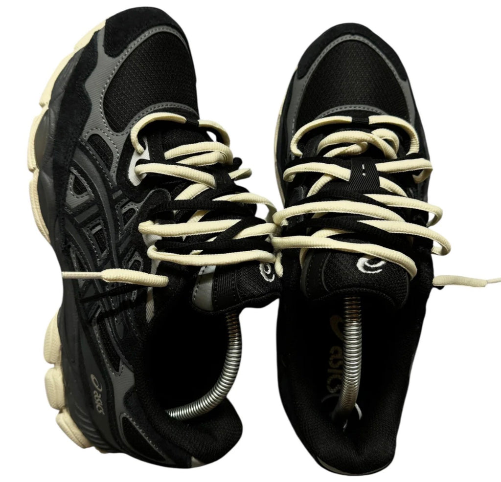 ASICS Gel-NYC Black Cream Double Laces