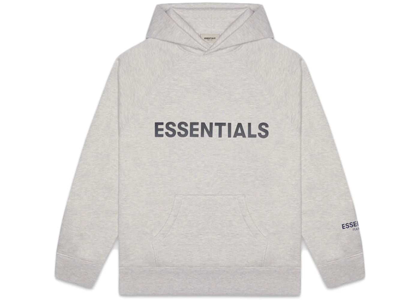 Fear of God Essentials Pullover Hoodie Applique Logo-Heather Oatmeal