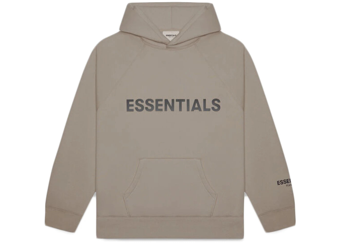 Fear of God Essentials Pullover Hoodie Applique Logo-Taupe