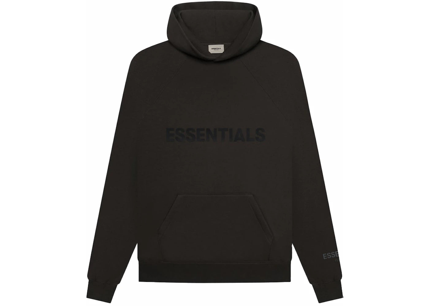 Fear of God Essentials Pullover Hoodie Applique Logo-Weathered Black/Washed Black