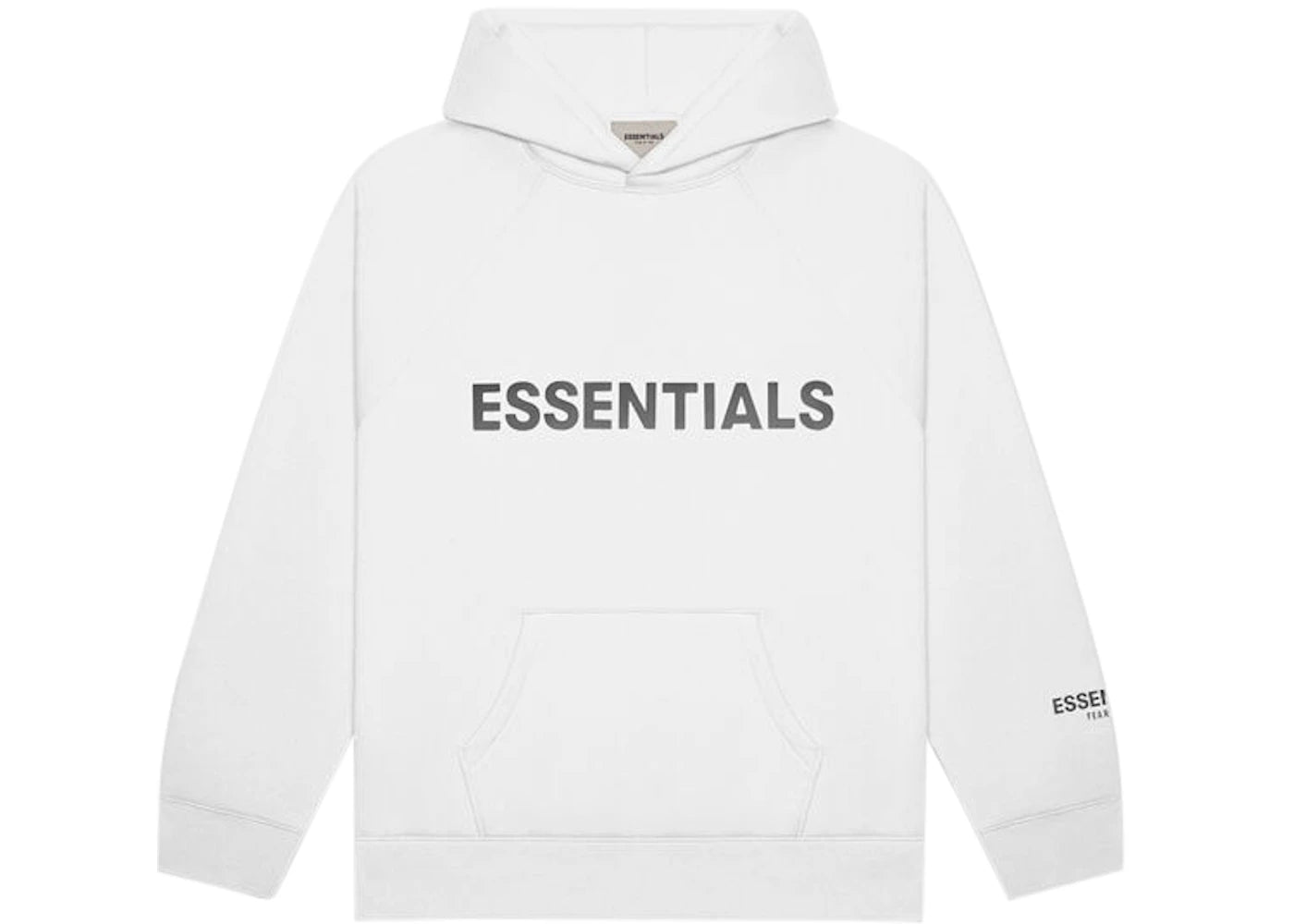 Fear of God Essentials Pullover Hoodie Applique Logo-White