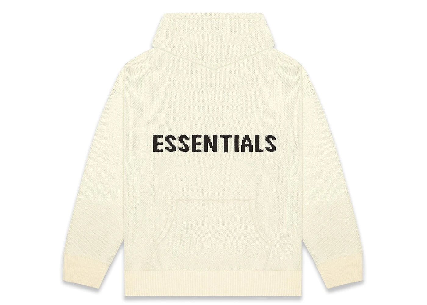 Fear of God Essentials Knit Hoodie (FW20)-Cream