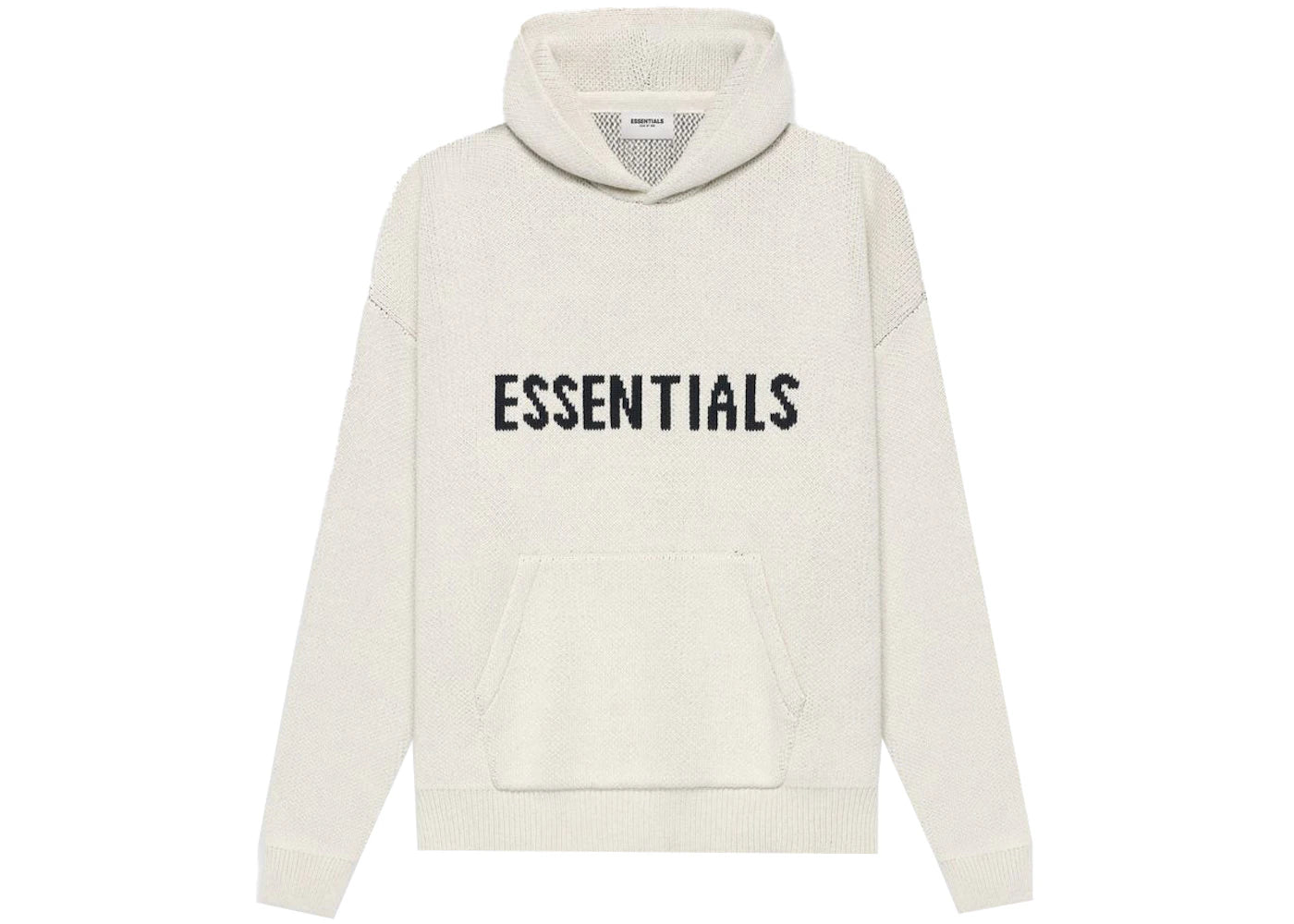 Fear of God Essentials Knit Pullover Hoodie (SS21)-Buttercream
