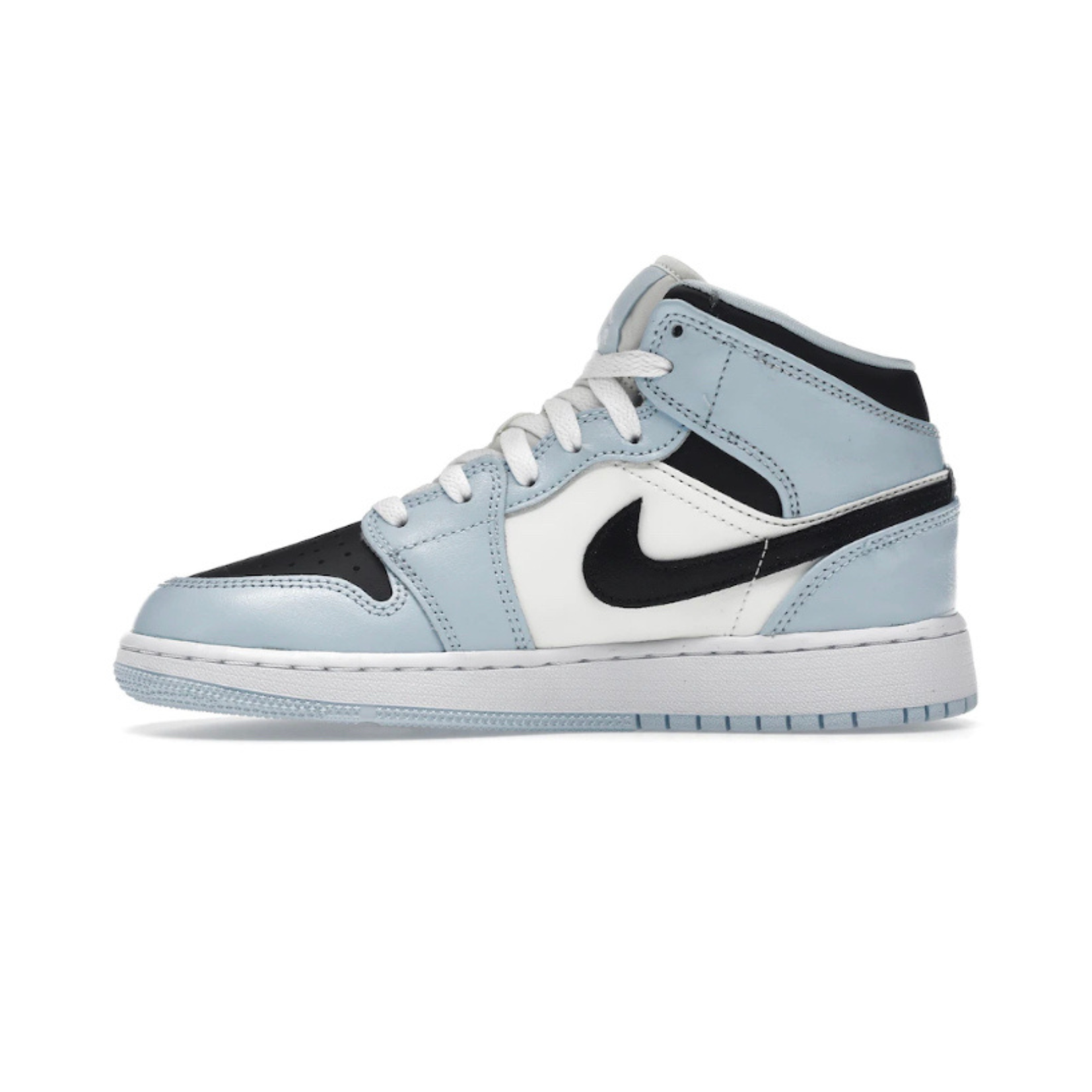 Jordan 1 Mid Ice Blue Black