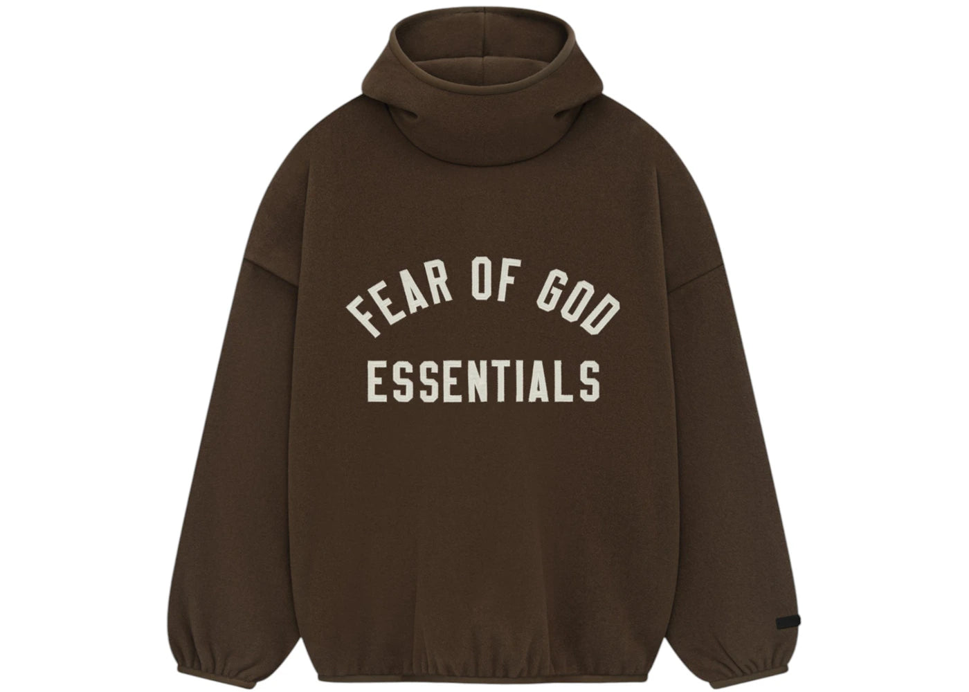 Fear of God Essentials Brushed Hoodie-Brown