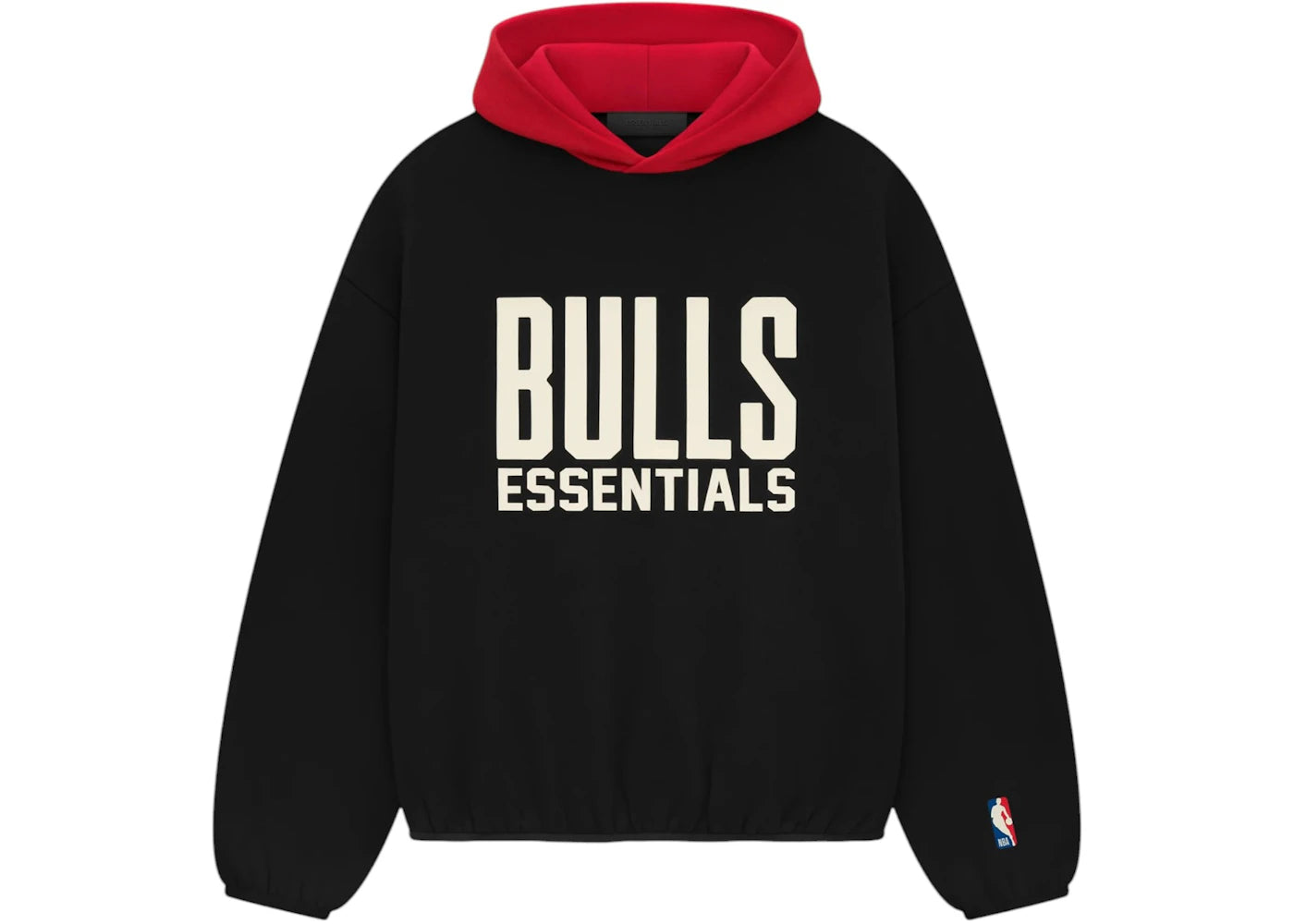 Fear of God Essentials Bulls Hoodie-Black/Red