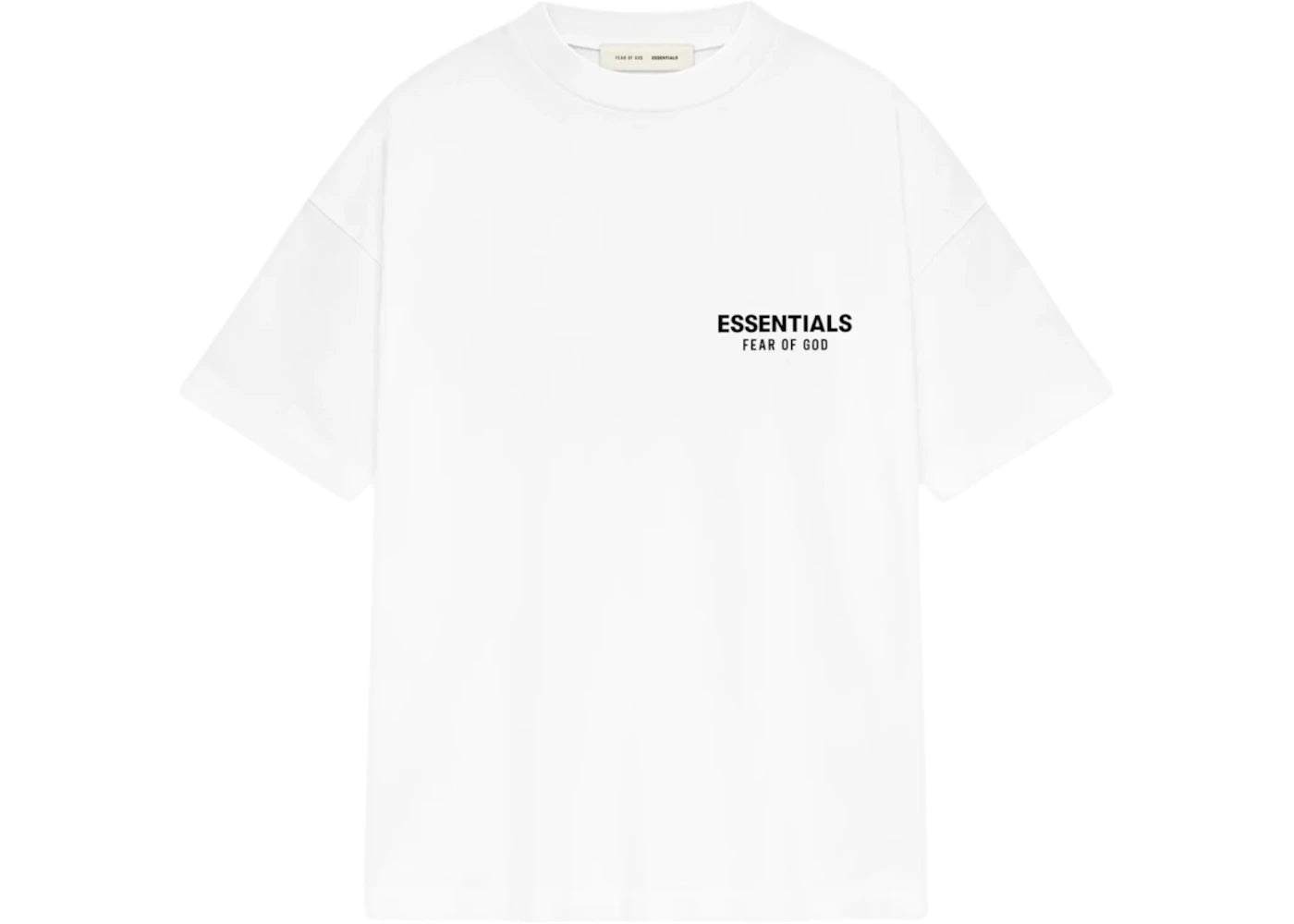 Fear of God Essentials Classic Short Sleeve Tee-Bright White