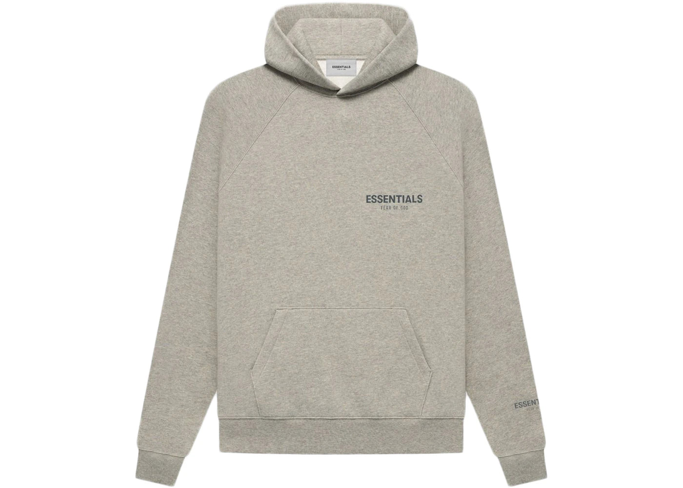 Fear of God Essentials Core Collection Pullover Hoodie-Heather Oatmeal