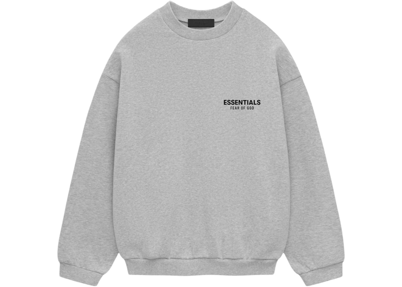Fear of God Essentials Fleece Crewneck-Light Heather Gray