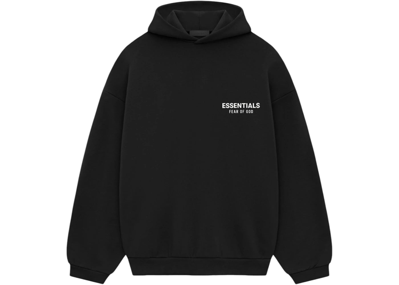 Fear of God Essentials Fleece Hoodie (FW24)-Black