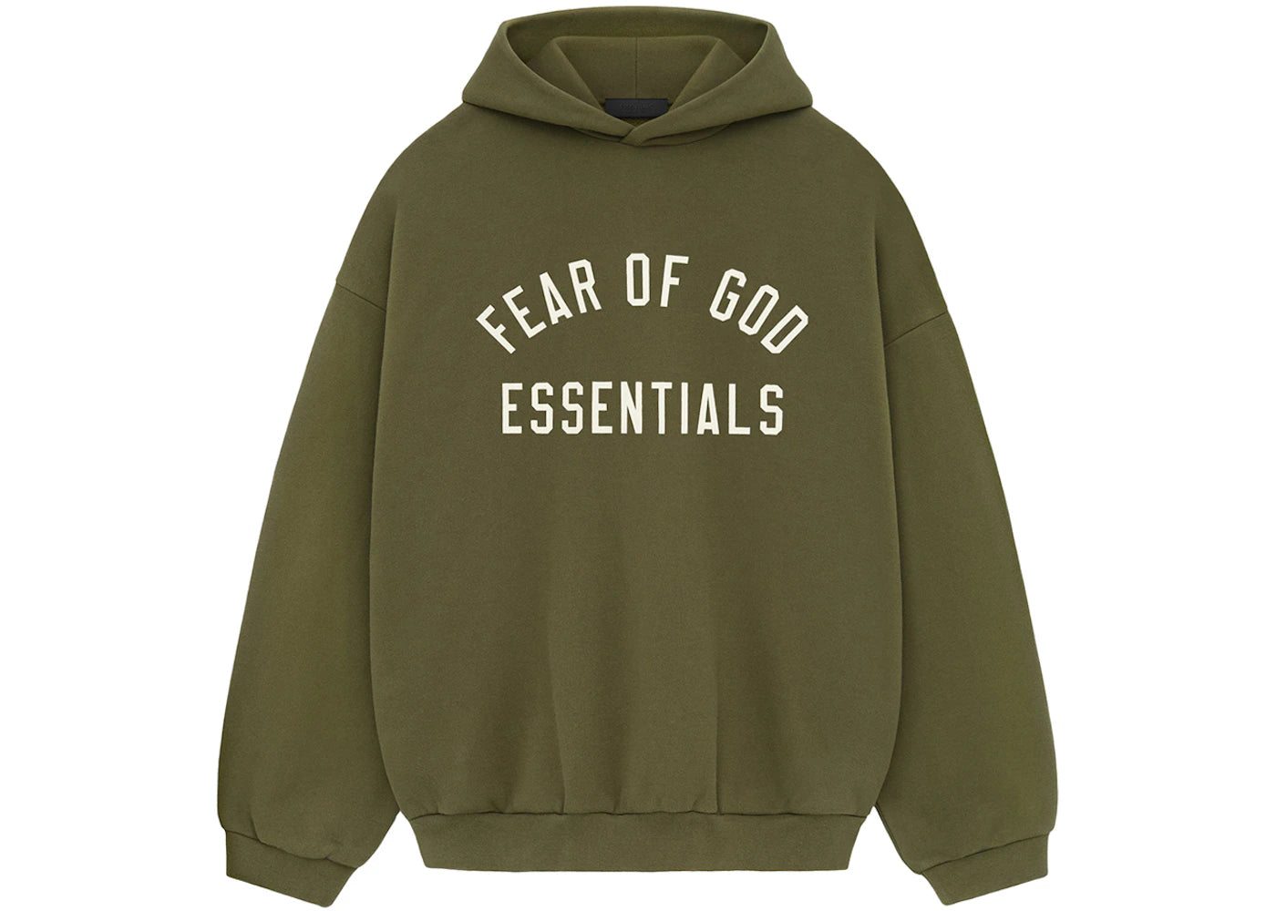 Fear of God Essentials Fleece Hoodie-Military