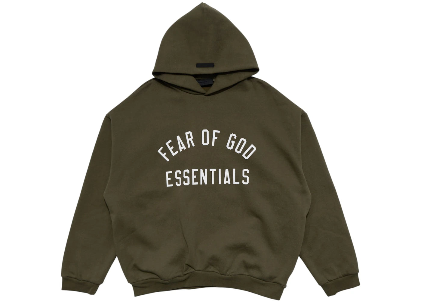 Fear of God Essentials Fleece Hoodie-Military