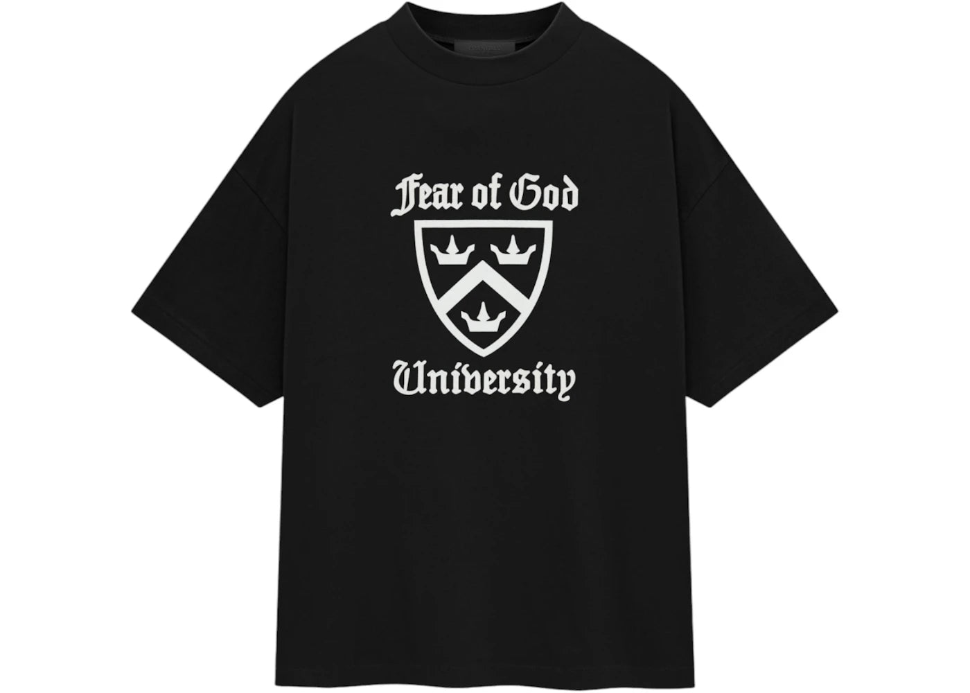 Fear of God Essentials Heavy Crewneck Tee (FW24)-Black