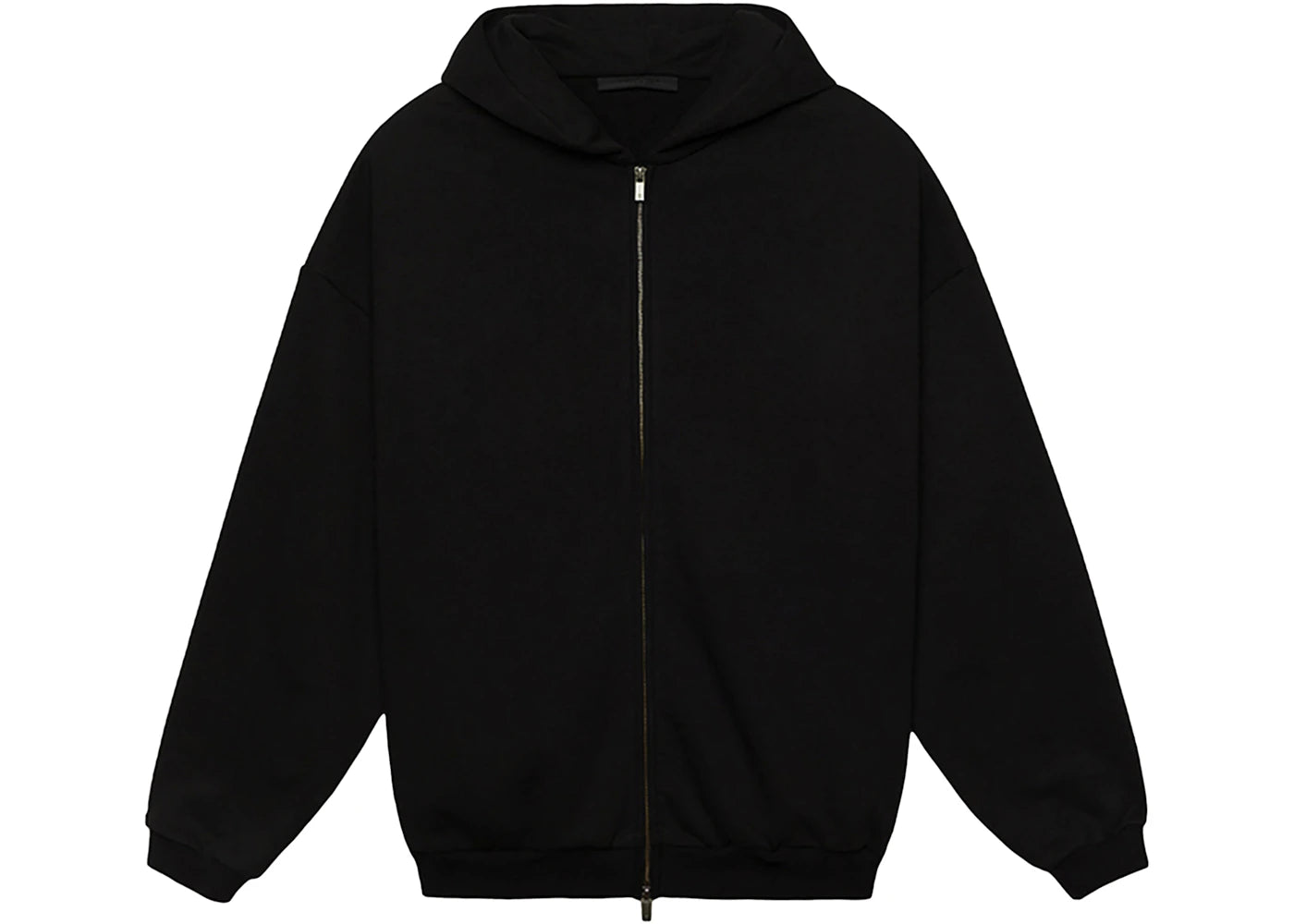 Fear of God Essentials Heavy Fleece Full Zip Hoodie-Black