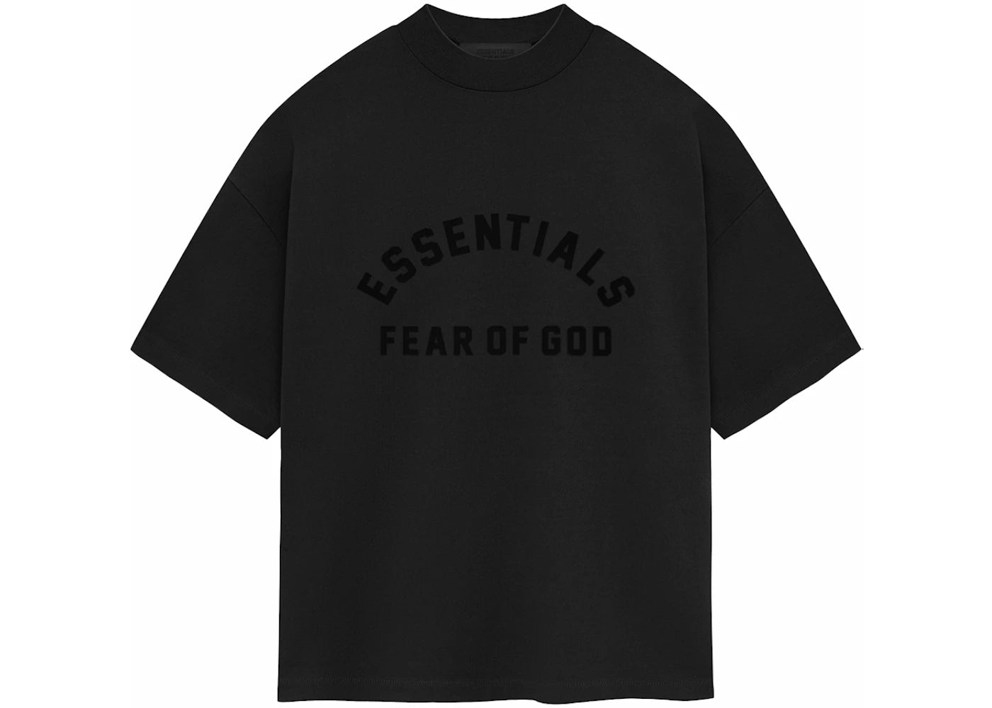 Fear of God Essentials Heavy Jersey Crewneck Tee-Jet Black