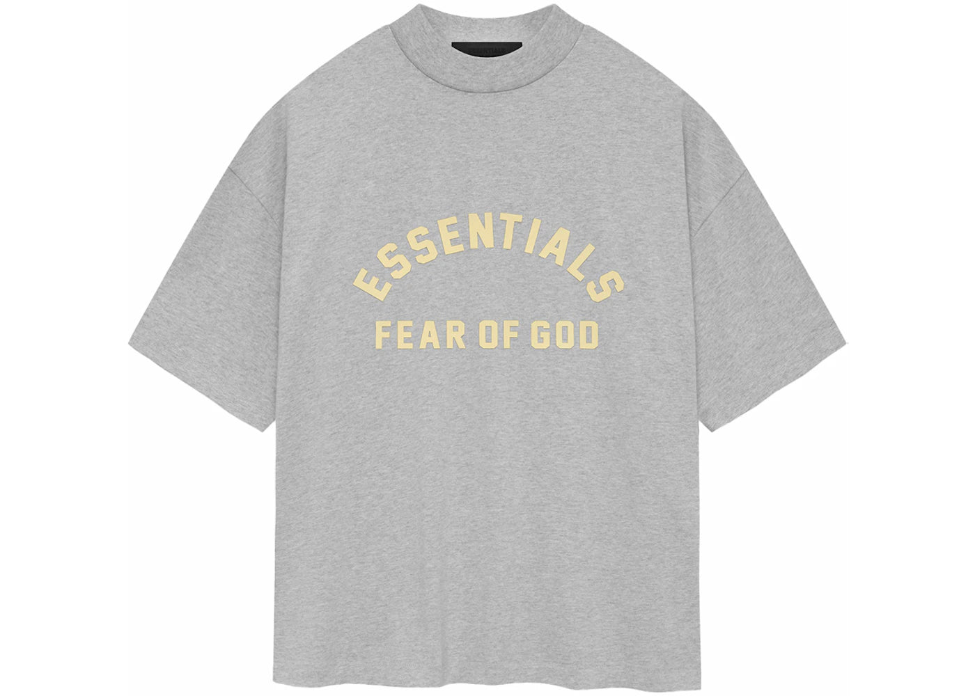 Fear of God Essentials Heavy Jersey Crewneck Tee-Light Heather Grey