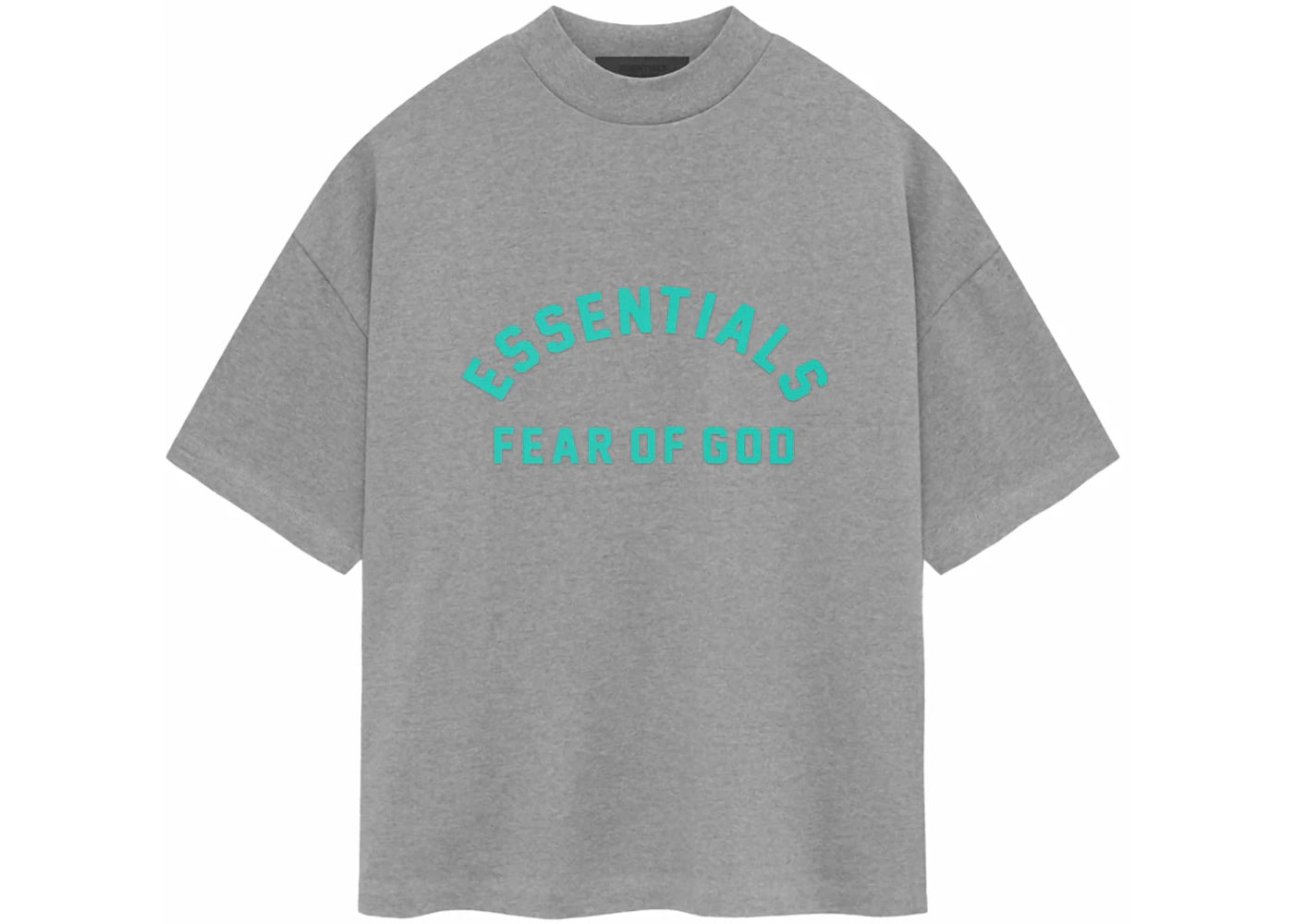Fear of God Essentials Heavy Jersey S/S Tee-Dark Heather Oatmeal